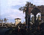 Canaletto, Capriccio con rovine e Porta Portello a Padova, 1750 circa, olio su tela (Alessandra Mazzari)
